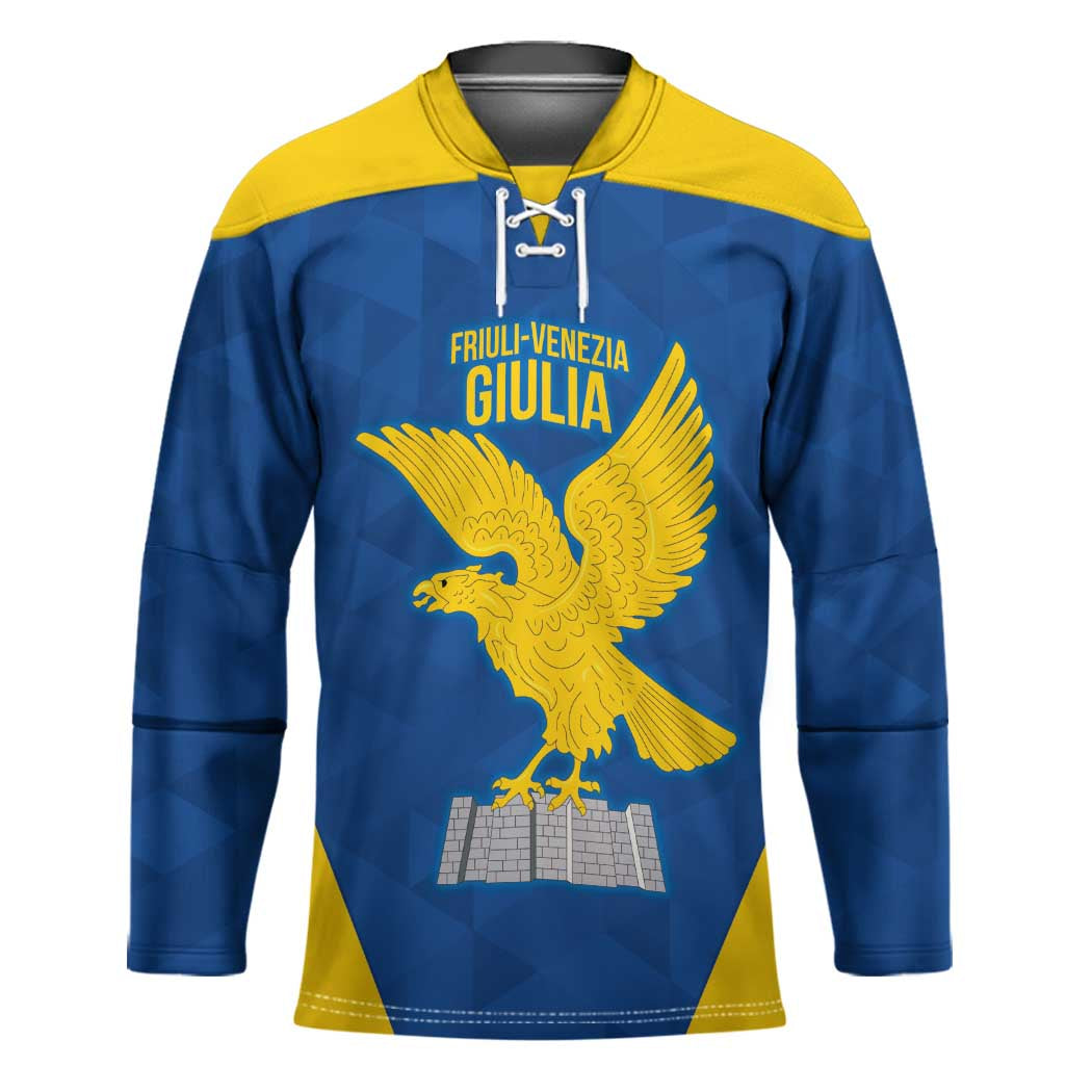 Personalized Italy Friuli-Venezia Giulia Hockey Jersey Inspiration Flags Style - Wonder Print Shop