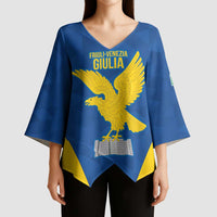 Personalized Italy Friuli-Venezia Giulia Kimono Sleeve Blouse Inspiration Flags Style - Wonder Print Shop