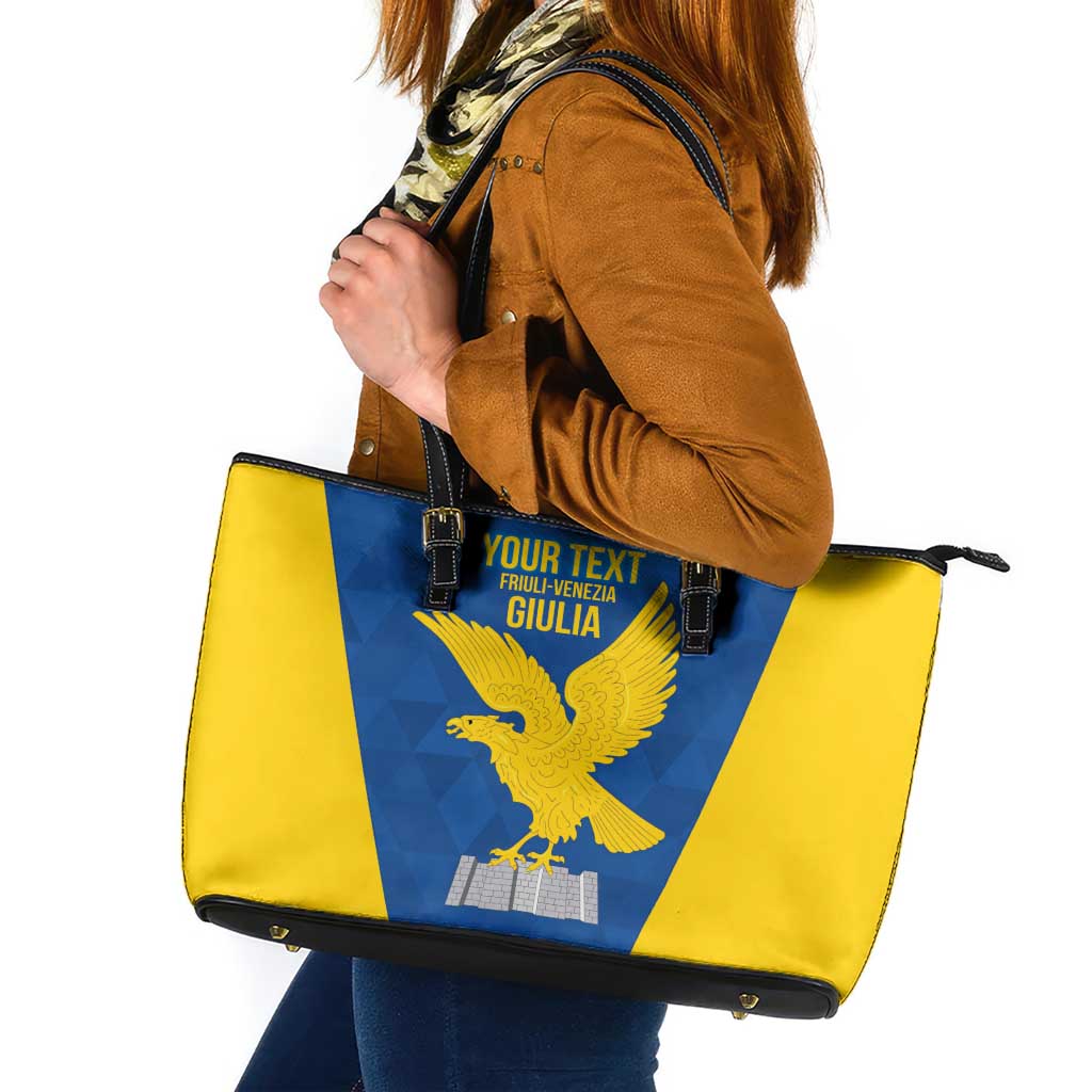 Personalized Italy Friuli-Venezia Giulia Leather Tote Bag Inspiration Flags Style