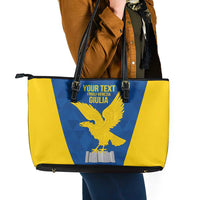 Personalized Italy Friuli-Venezia Giulia Leather Tote Bag Inspiration Flags Style