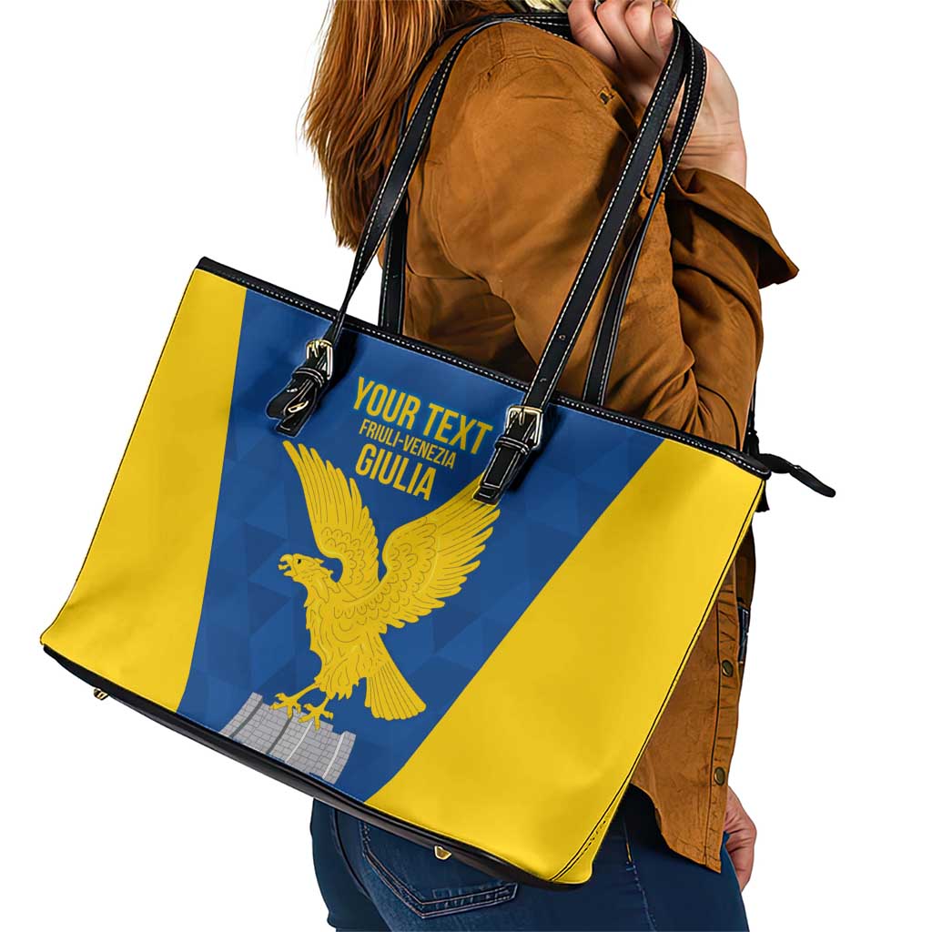 Personalized Italy Friuli-Venezia Giulia Leather Tote Bag Inspiration Flags Style