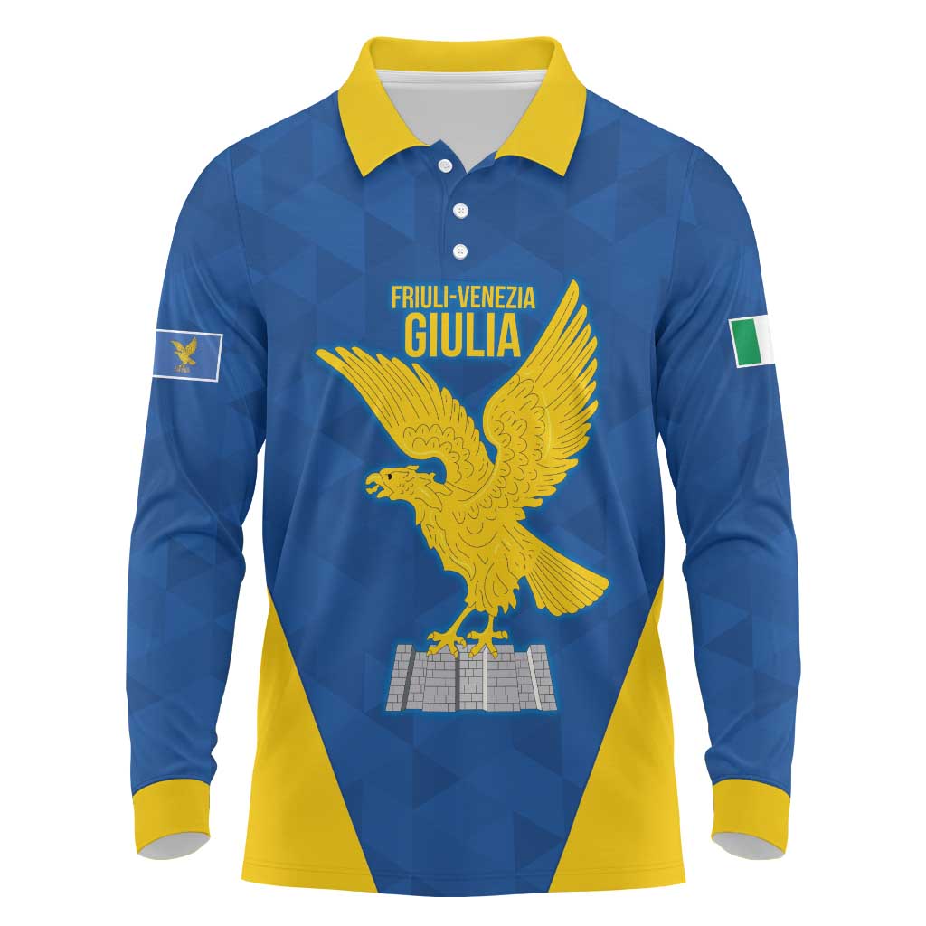 Personalized Italy Friuli-Venezia Giulia Long Sleeve Polo Shirt Inspiration Flags Style