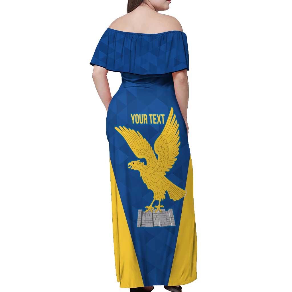 Personalized Italy Friuli-Venezia Giulia Off Shoulder Maxi Dress Inspiration Flags Style