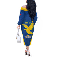 Personalized Italy Friuli-Venezia Giulia Off The Shoulder Long Sleeve Dress Inspiration Flags Style