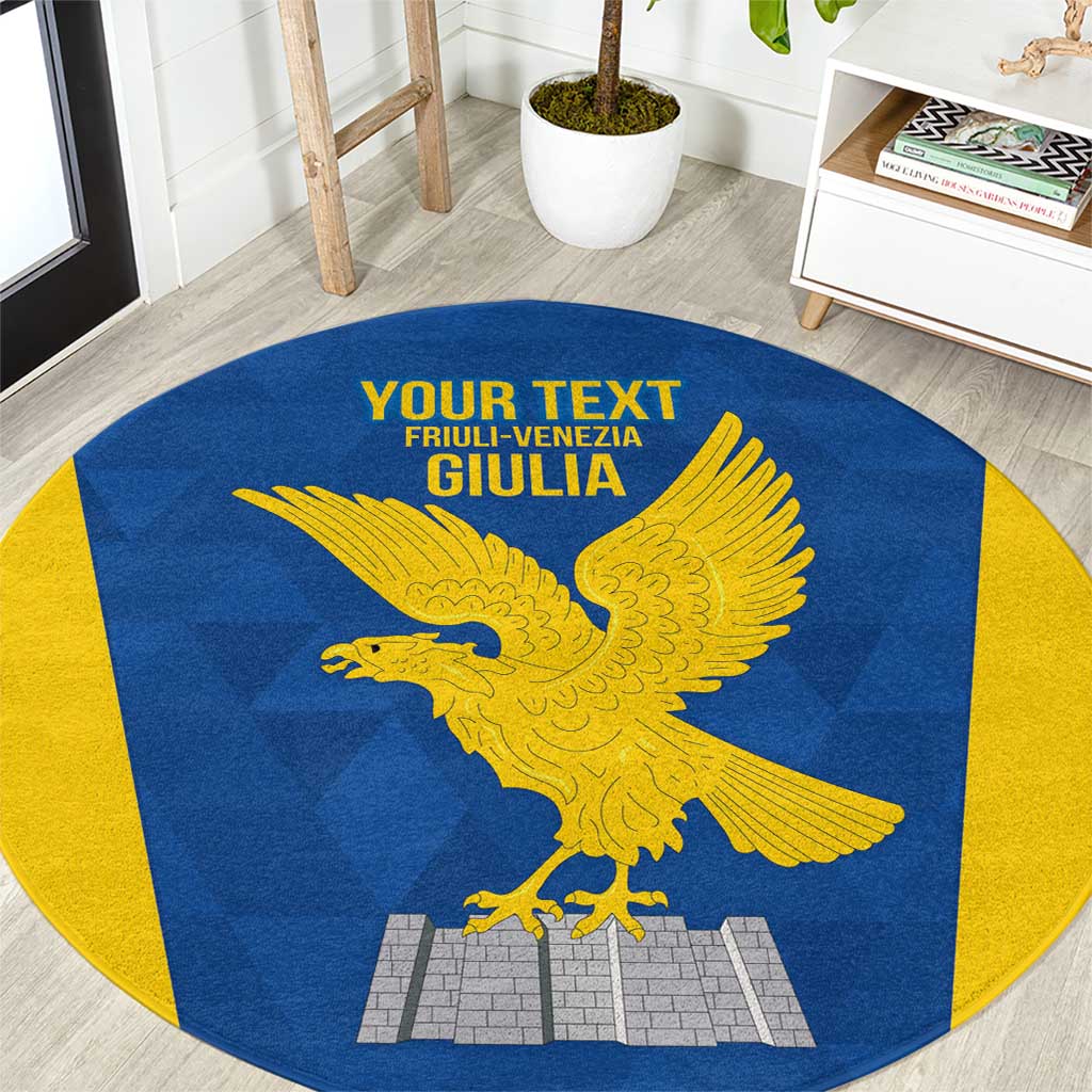 Personalized Italy Friuli-Venezia Giulia Round Carpet Inspiration Flags Style