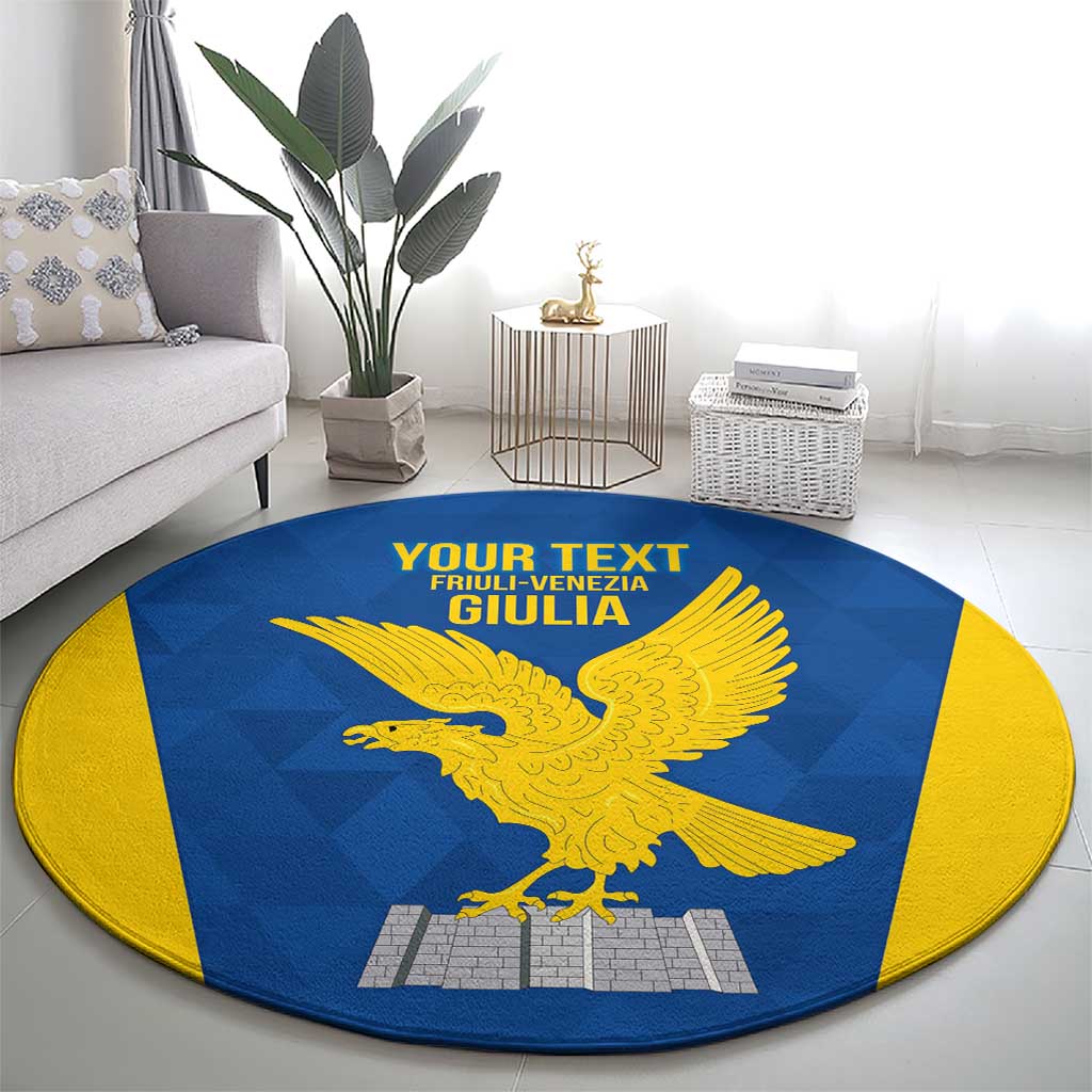 Personalized Italy Friuli-Venezia Giulia Round Carpet Inspiration Flags Style