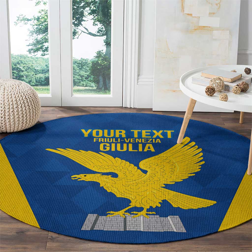 Personalized Italy Friuli-Venezia Giulia Round Carpet Inspiration Flags Style