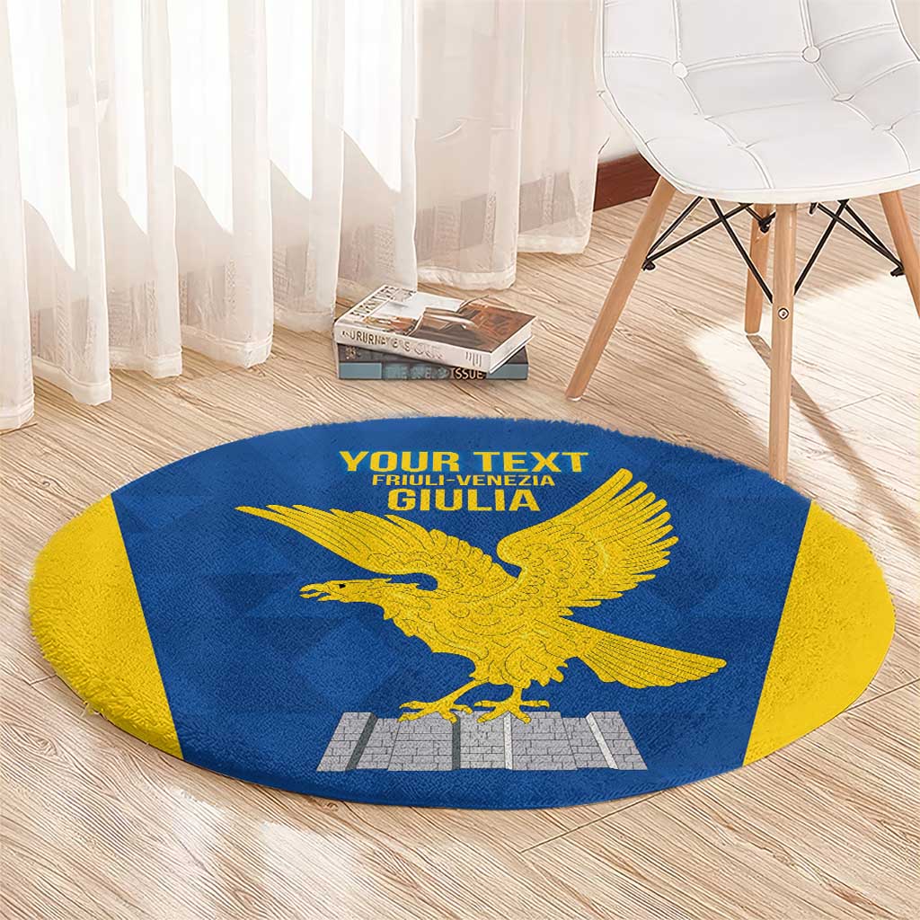 Personalized Italy Friuli-Venezia Giulia Round Carpet Inspiration Flags Style