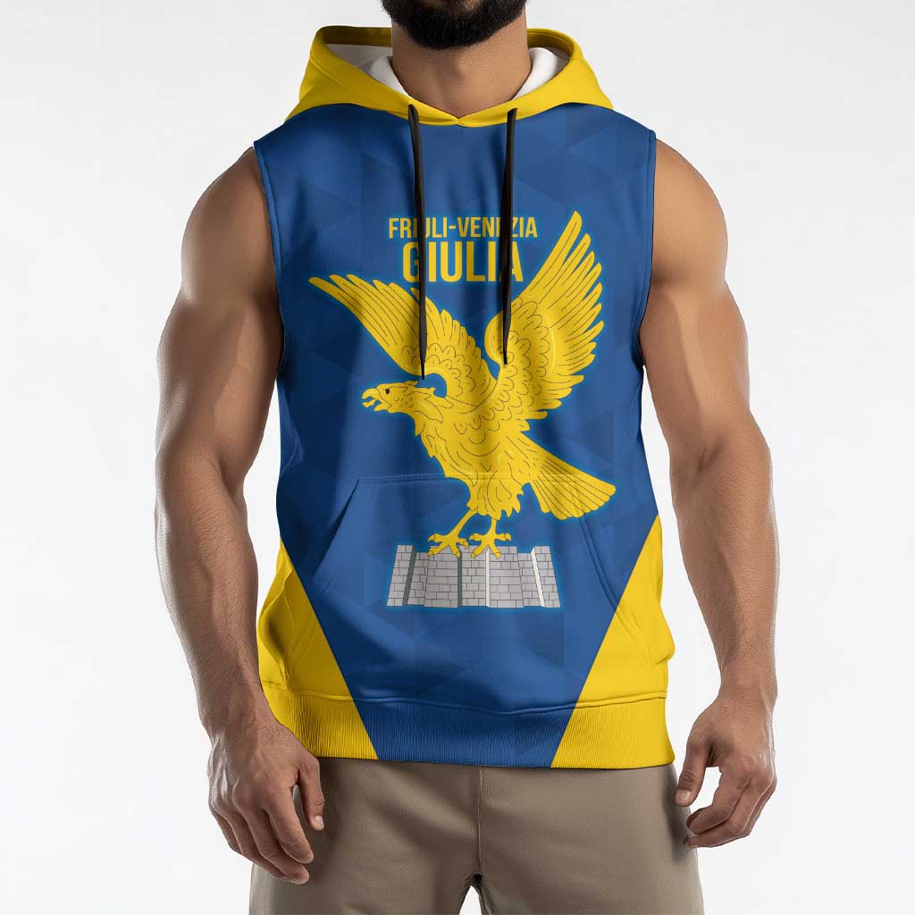 Personalized Italy Friuli-Venezia Giulia Sleeveless Hoodie Inspiration Flags Style - Wonder Print Shop