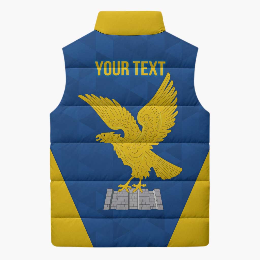 Personalized Italy Friuli-Venezia Giulia Sleeveless Puffer Jacket Inspiration Flags Style - Wonder Print Shop