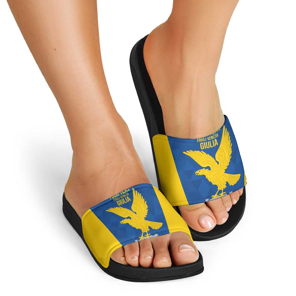 Personalized Italy Friuli-Venezia Giulia Slide Sandals Inspiration Flags Style - Wonder Print Shop