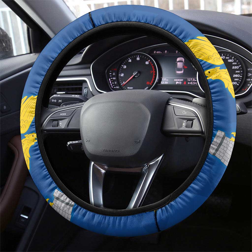 Italy Friuli-Venezia Giulia Steering Wheel Cover Inspiration Flags Style