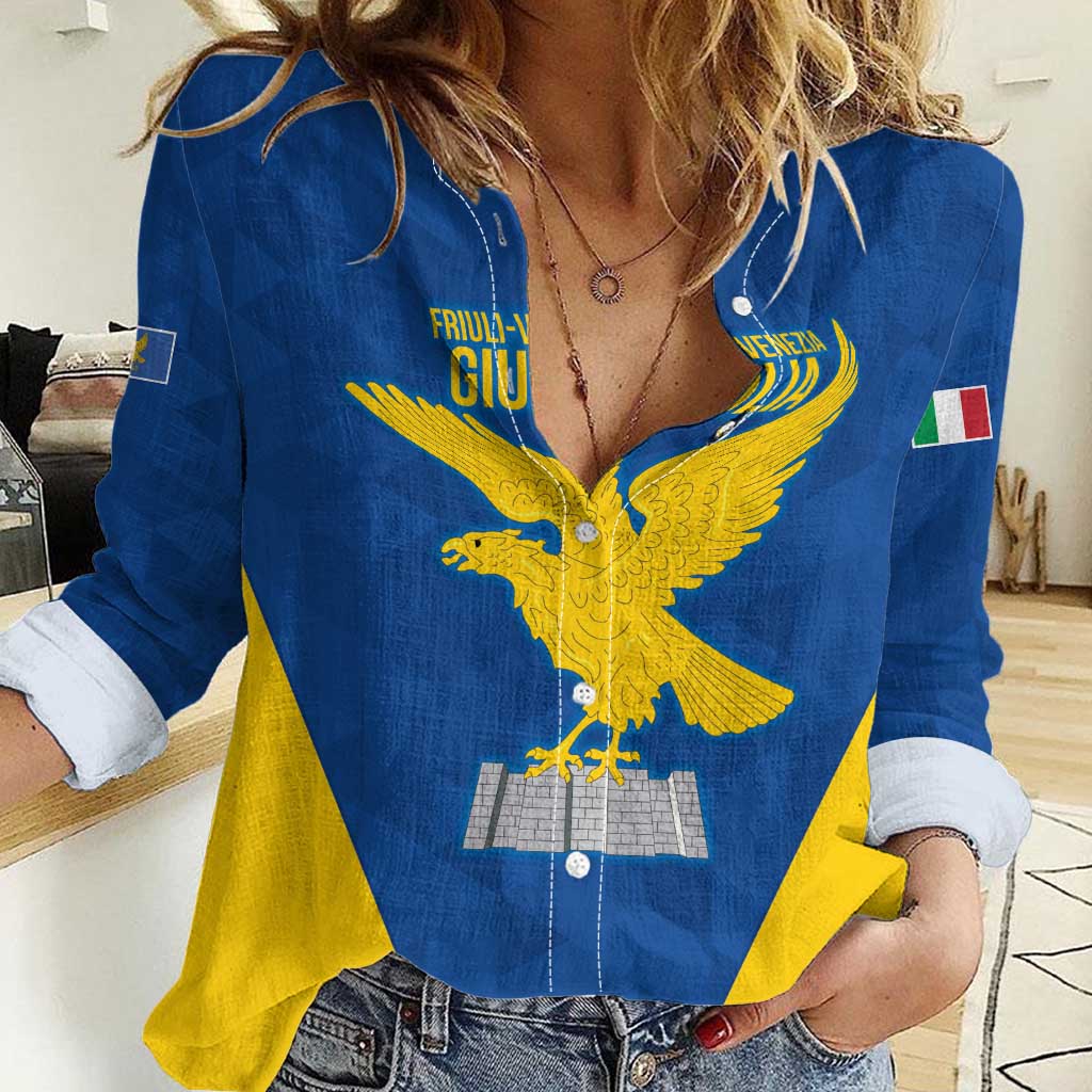 Personalized Italy Friuli-Venezia Giulia Women Casual Shirt Inspiration Flags Style