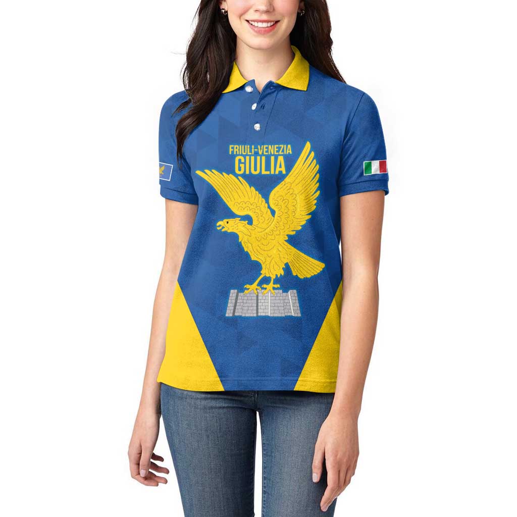 Personalized Italy Friuli-Venezia Giulia Women Polo Shirt Inspiration Flags Style