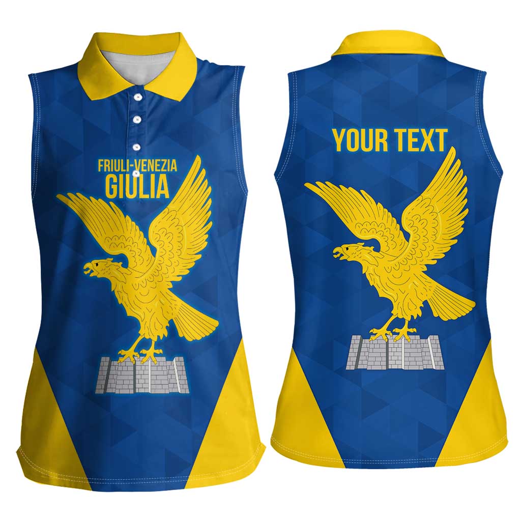 Personalized Italy Friuli-Venezia Giulia Women Sleeveless Polo Shirt Inspiration Flags Style