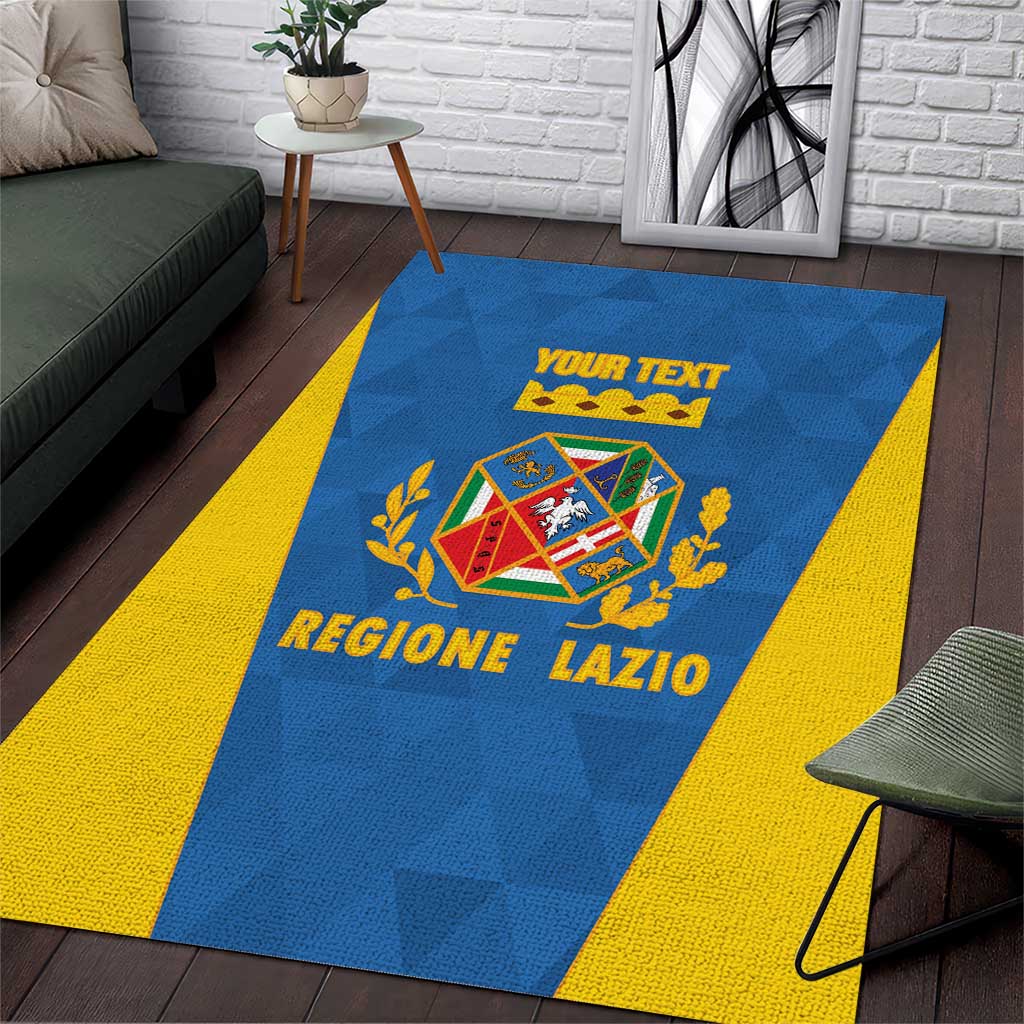 Personalized Italy Lazio Area Rug Inspiration Flags Style