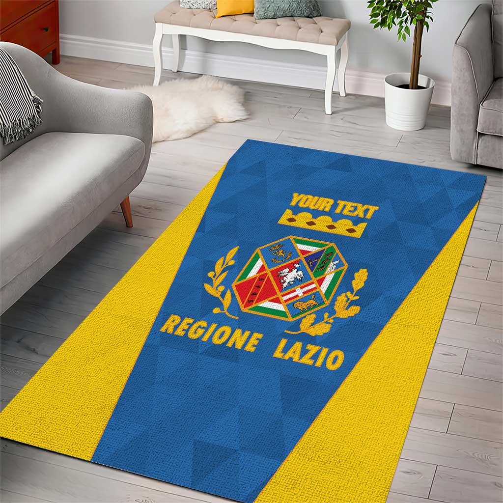 Personalized Italy Lazio Area Rug Inspiration Flags Style