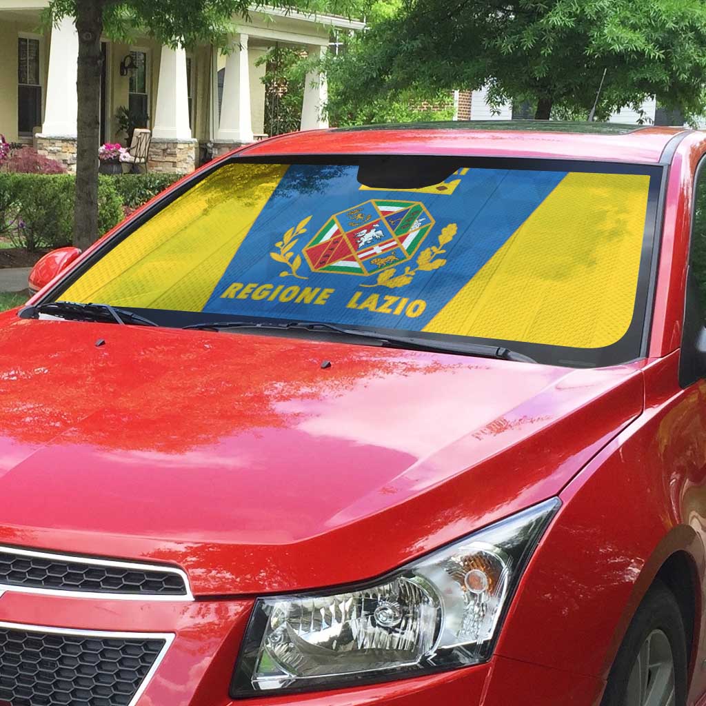Personalized Italy Lazio Auto Sun Shade Inspiration Flags Style - Wonder Print Shop