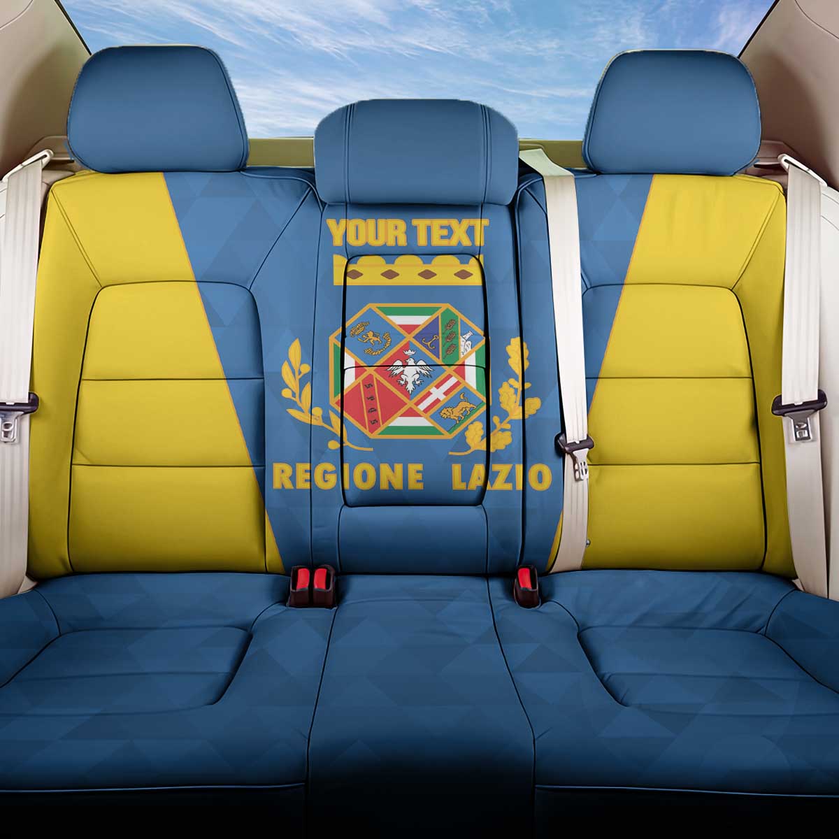 Personalized Italy Lazio Back Car Seat Cover Inspiration Flags Style