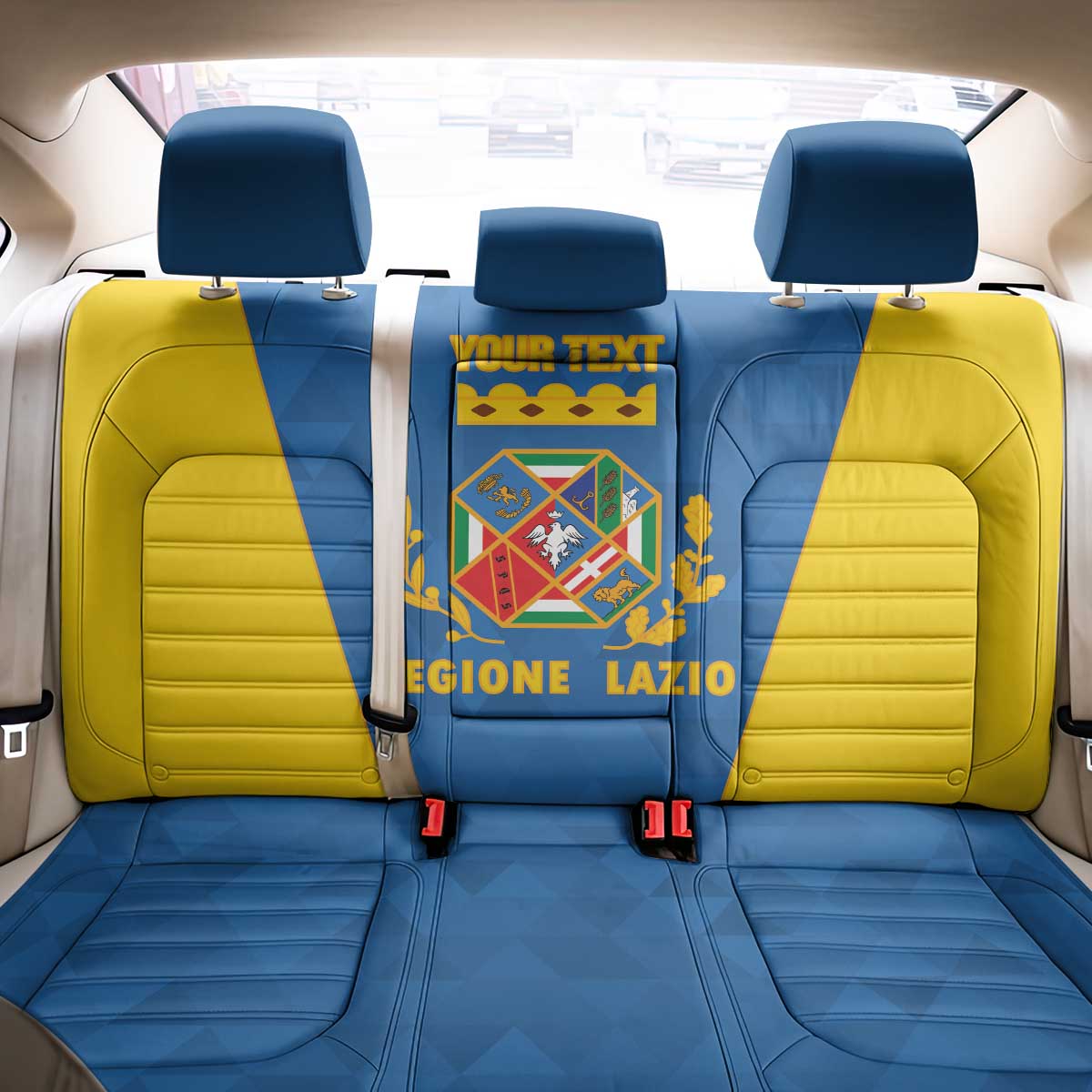 Personalized Italy Lazio Back Car Seat Cover Inspiration Flags Style