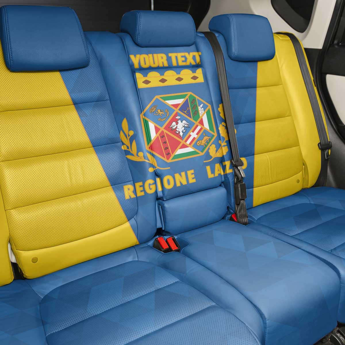 Personalized Italy Lazio Back Car Seat Cover Inspiration Flags Style