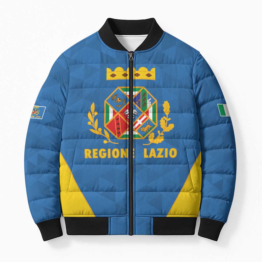 Personalized Italy Lazio Bomber Puffer Jacket Inspiration Flags Style - Wonder Print Shop