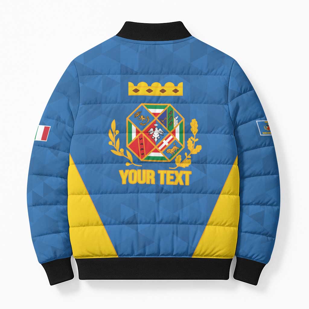 Personalized Italy Lazio Bomber Puffer Jacket Inspiration Flags Style - Wonder Print Shop
