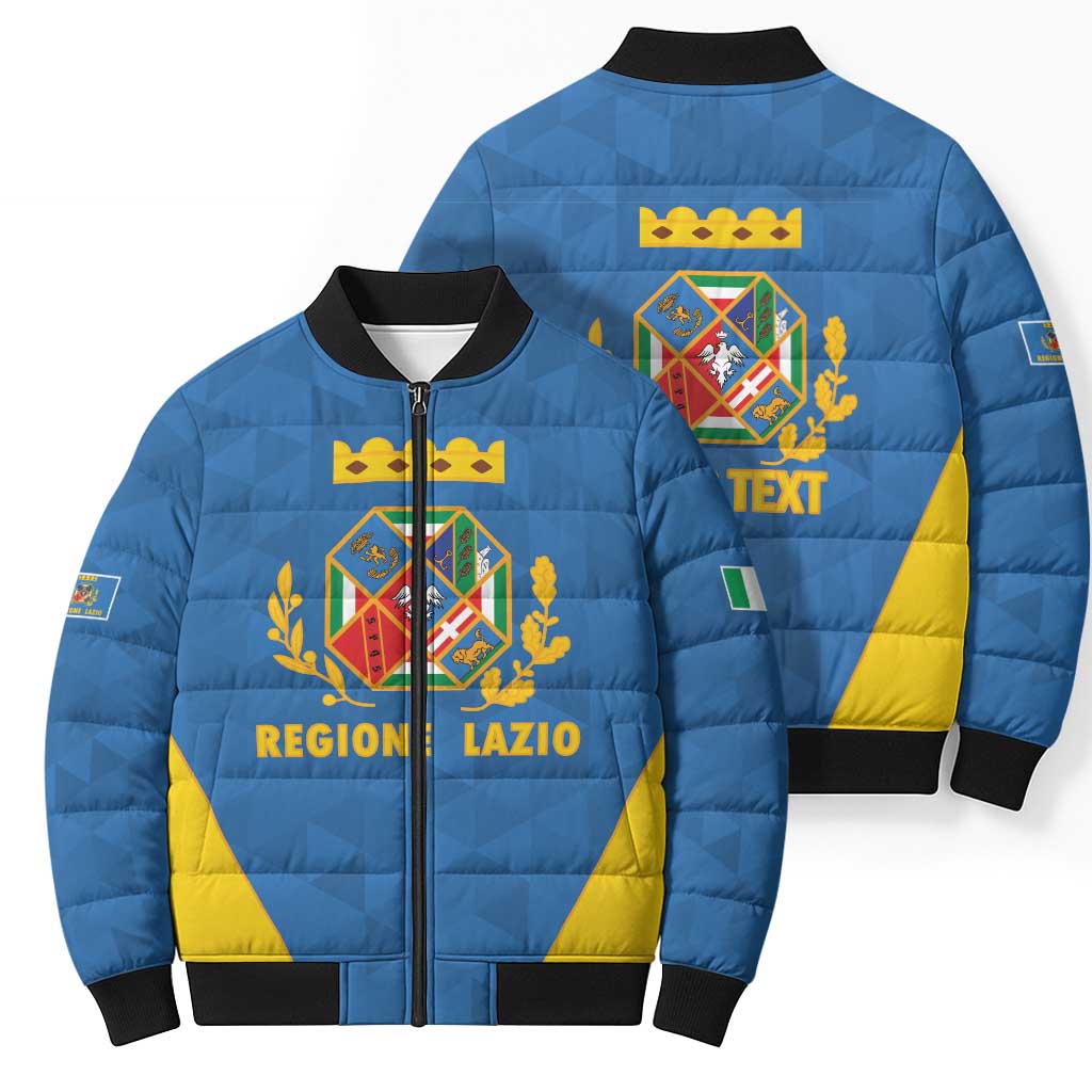 Personalized Italy Lazio Bomber Puffer Jacket Inspiration Flags Style - Wonder Print Shop