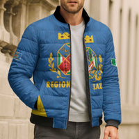 Personalized Italy Lazio Bomber Puffer Jacket Inspiration Flags Style - Wonder Print Shop