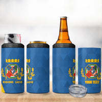Personalized Italy Lazio 4 in 1 Can Cooler Tumbler Inspiration Flags Style