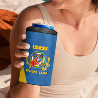 Personalized Italy Lazio 4 in 1 Can Cooler Tumbler Inspiration Flags Style