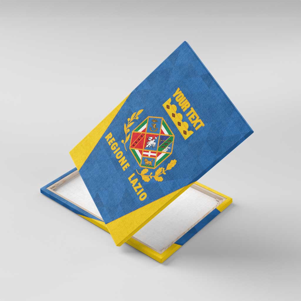 Personalized Italy Lazio Canvas Wall Art Inspiration Flags Style