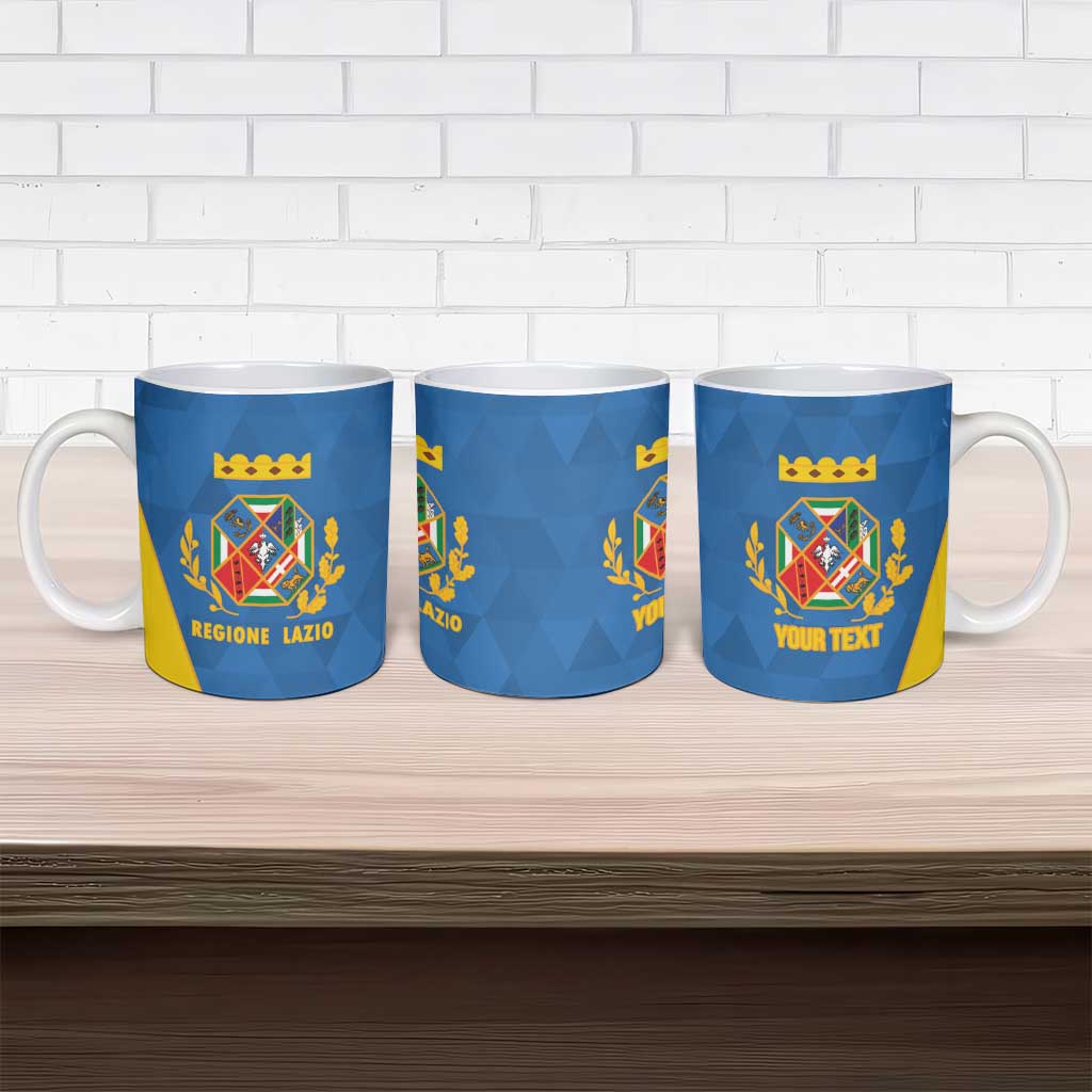 Personalized Italy Lazio Ceramic Mug Inspiration Flags Style - Wonder Print Shop