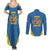 Personalized Italy Lazio Couples Matching Summer Maxi Dress and Long Sleeve Button Shirt Inspiration Flags Style