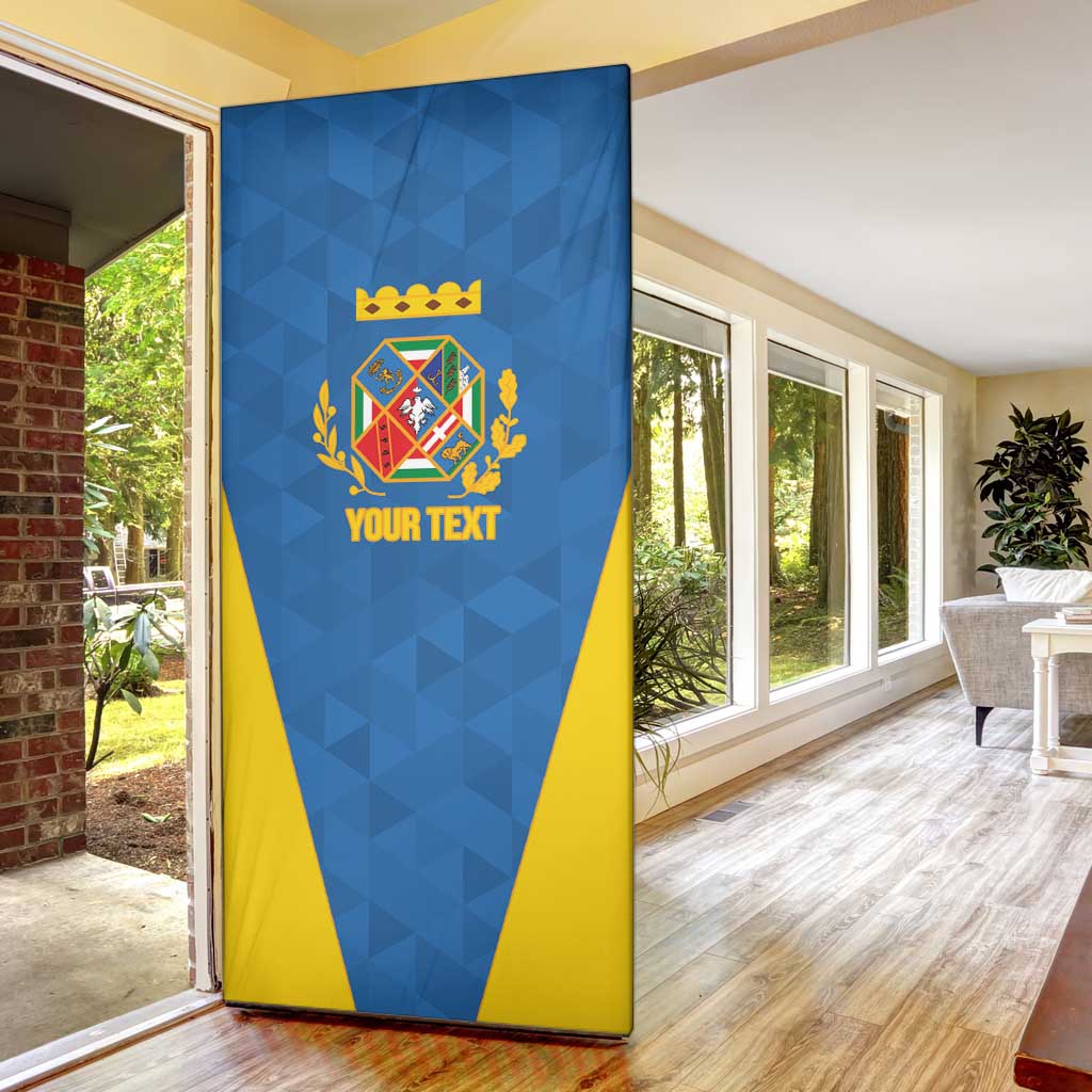 Personalized Italy Lazio Door Cover Inspiration Flags Style - Wonder Print Shop