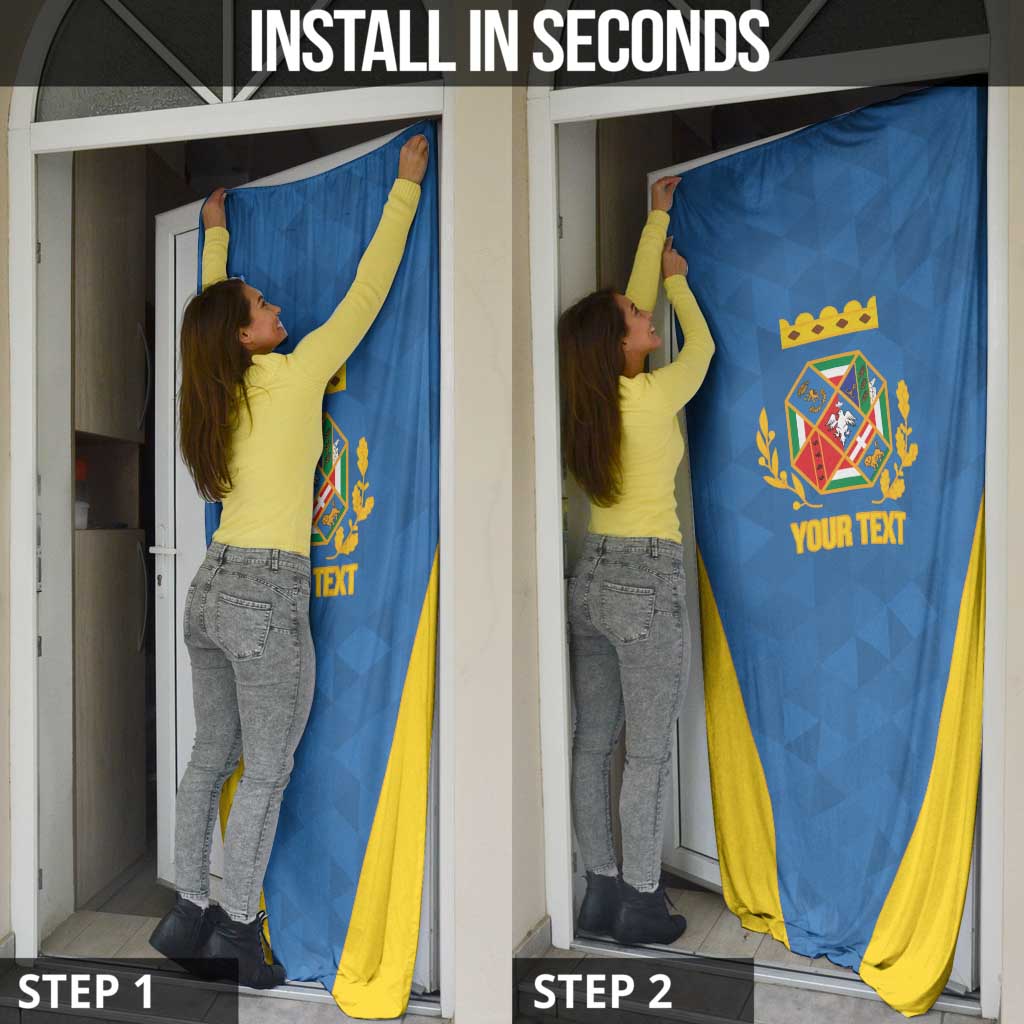 Personalized Italy Lazio Door Cover Inspiration Flags Style - Wonder Print Shop