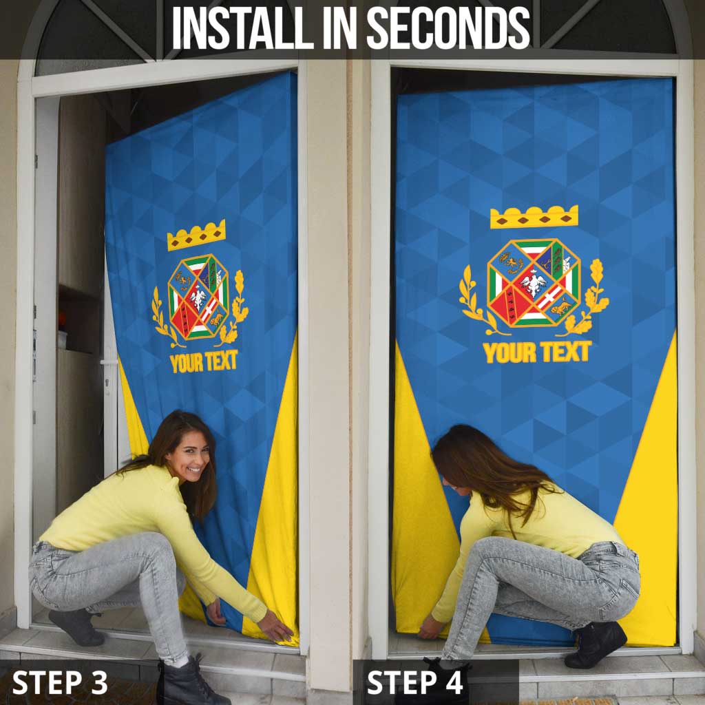 Personalized Italy Lazio Door Cover Inspiration Flags Style - Wonder Print Shop