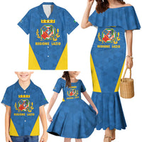 Personalized Italy Lazio Family Matching Mermaid Dress and Hawaiian Shirt Inspiration Flags Style