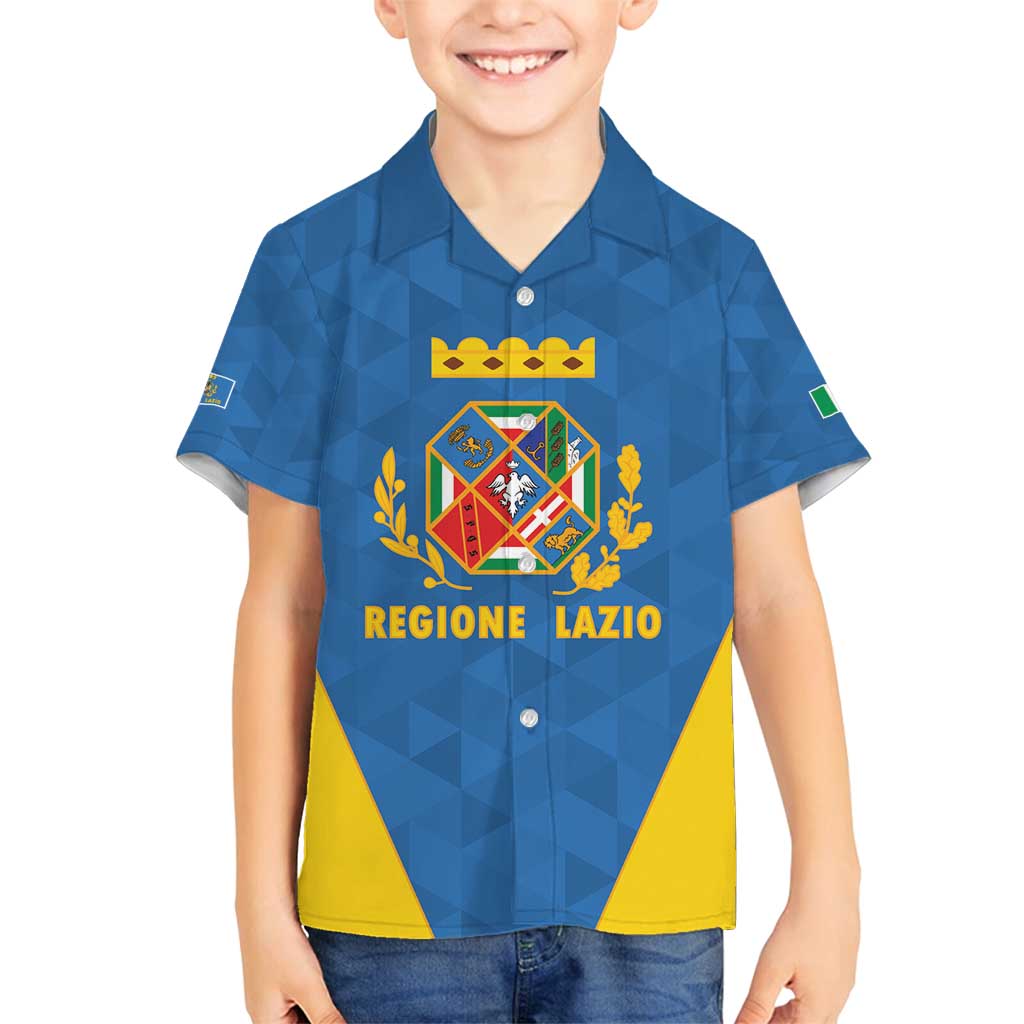 Personalized Italy Lazio Family Matching Off Shoulder Maxi Dress and Hawaiian Shirt Inspiration Flags Style