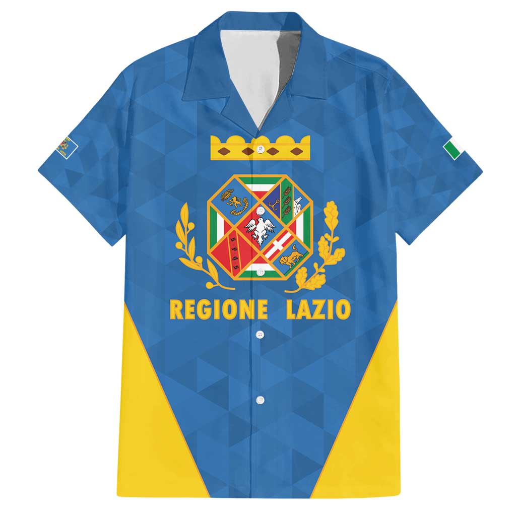 Personalized Italy Lazio Family Matching Short Sleeve Bodycon Dress and Hawaiian Shirt Inspiration Flags Style