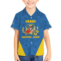 Personalized Italy Lazio Family Matching Tank Maxi Dress and Hawaiian Shirt Inspiration Flags Style