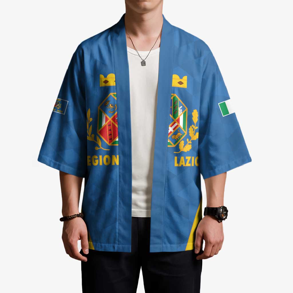 Personalized Italy Lazio Kimono Inspiration Flags Style - Wonder Print Shop