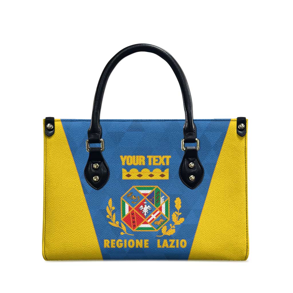 Personalized Italy Lazio Leather Bag Inspiration Flags Style - Wonder Print Shop