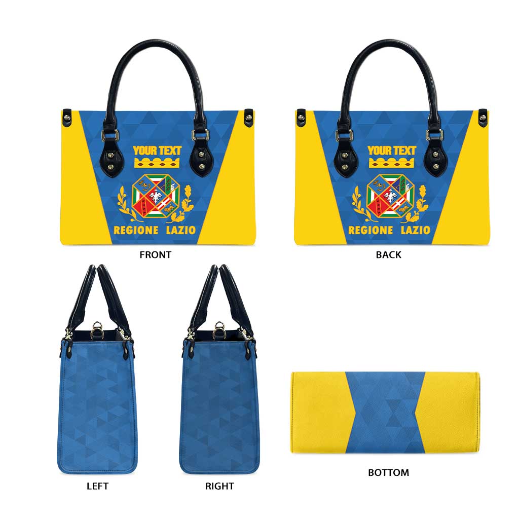 Personalized Italy Lazio Leather Bag Inspiration Flags Style - Wonder Print Shop