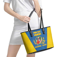 Personalized Italy Lazio Leather Tote Bag Inspiration Flags Style
