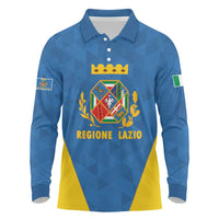 Personalized Italy Lazio Long Sleeve Polo Shirt Inspiration Flags Style