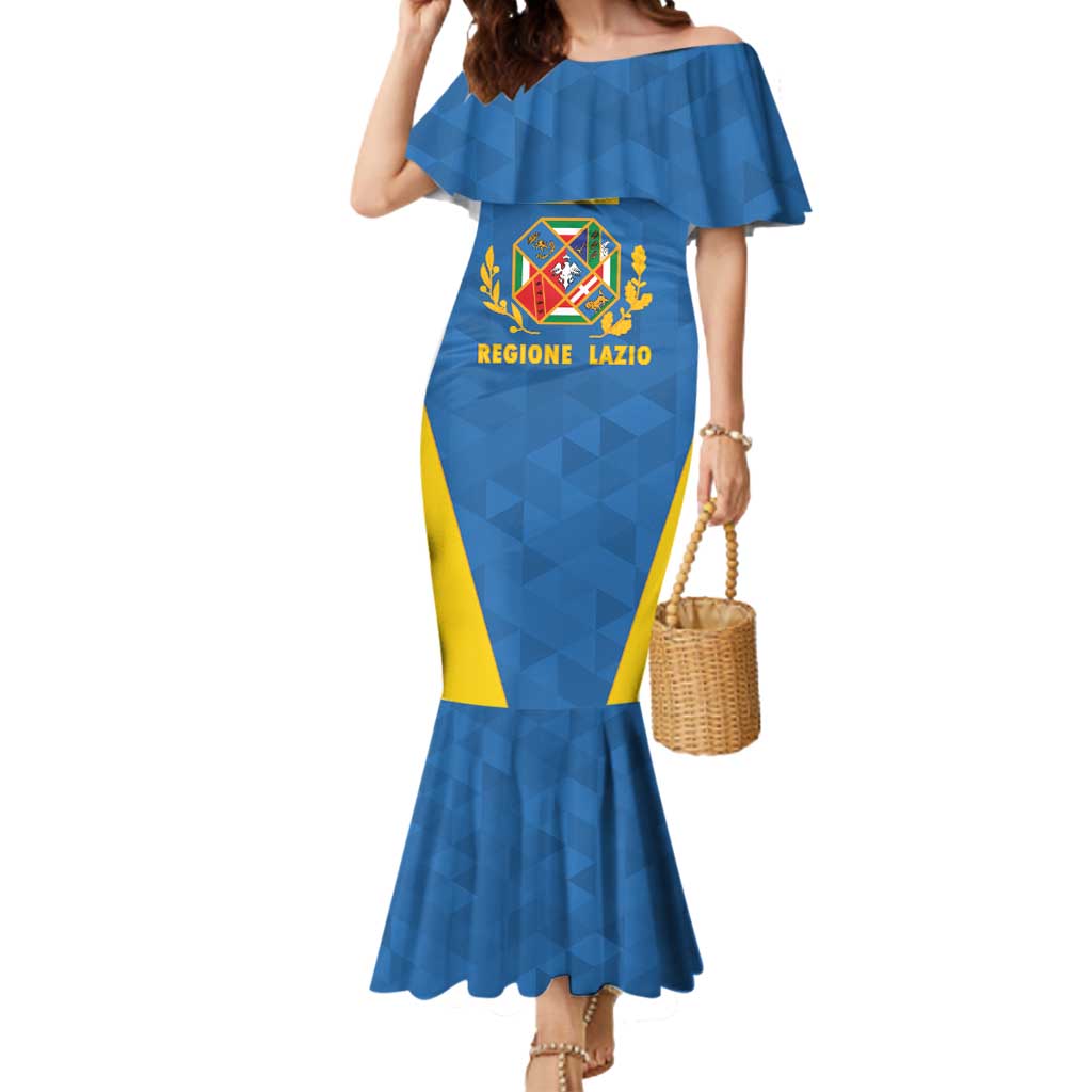 Personalized Italy Lazio Mermaid Dress Inspiration Flags Style