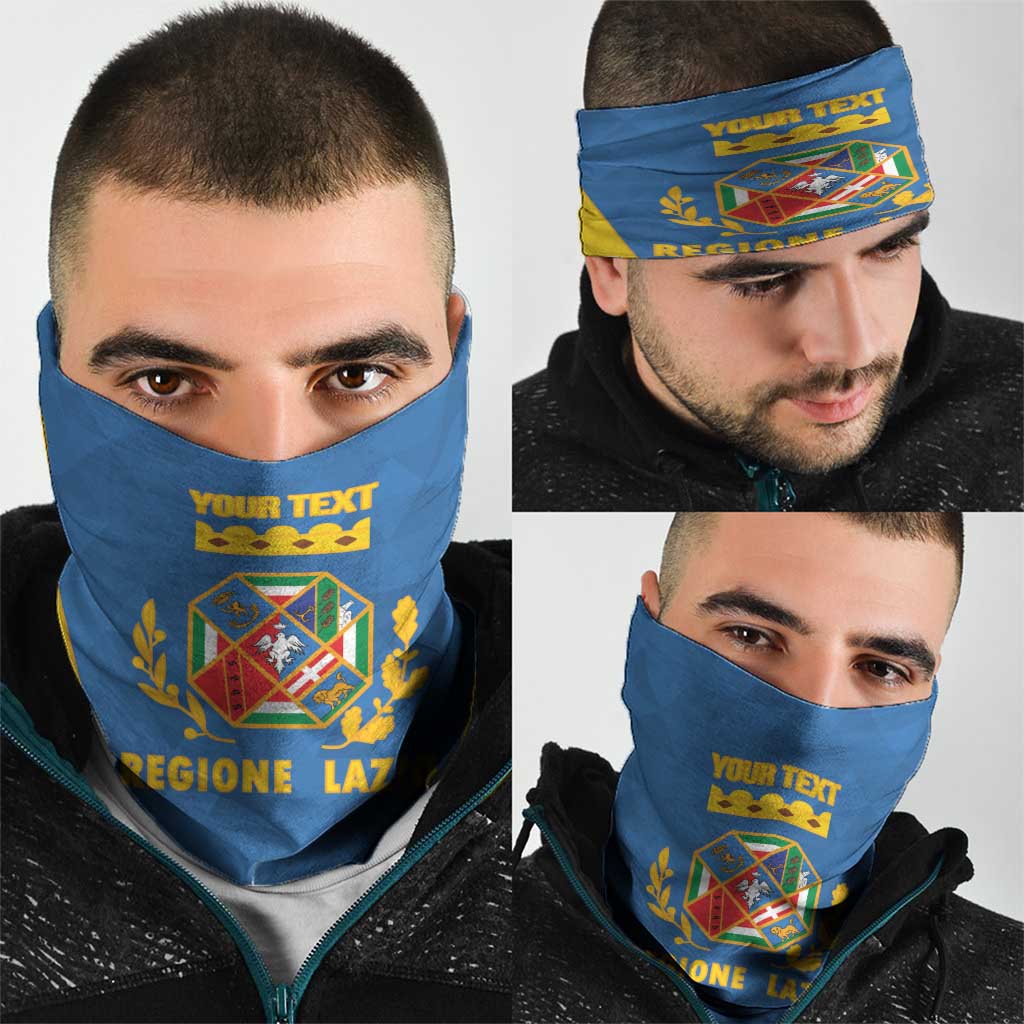 Personalized Italy Lazio Neck Gaiter Inspiration Flags Style - Wonder Print Shop