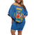 Personalized Italy Lazio Off Shoulder Short Dress Inspiration Flags Style