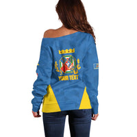 Personalized Italy Lazio Off Shoulder Sweater Inspiration Flags Style
